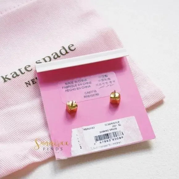 Kate Spade Shining Spade Studs Earrings - Picture 3 of 7